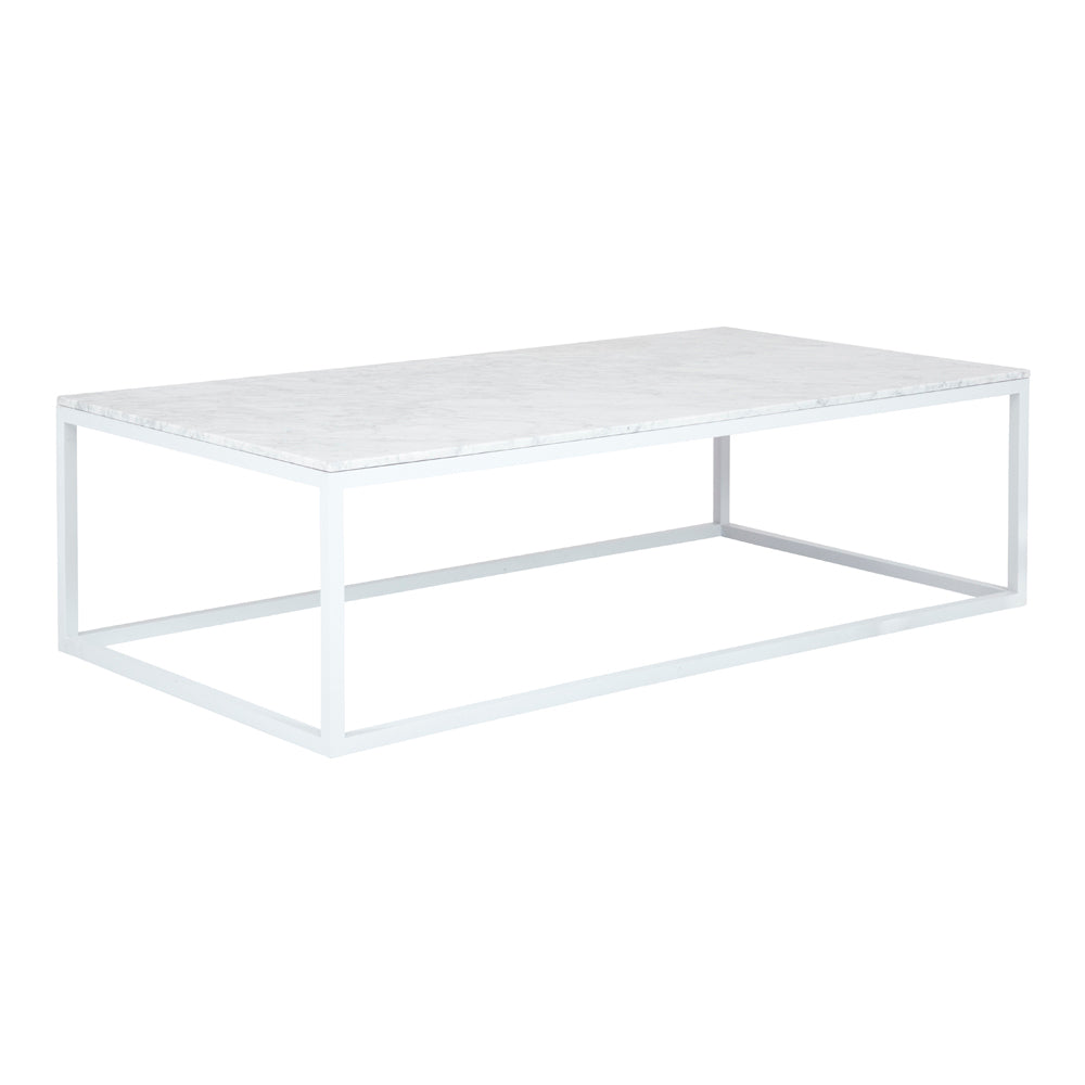 Mesa de Centro Amur Rectangular Mármol Blanca